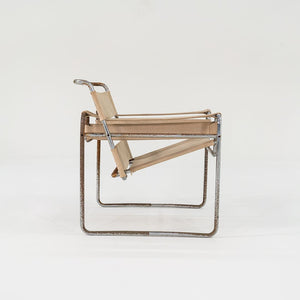 1960s Wassily Lounge Chair, Model B3 by Marcel Breuer for Gavina / Knoll in Original Canvas 4x Available