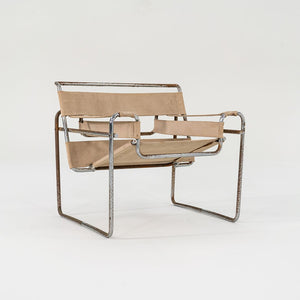 1960s Wassily Lounge Chair, Model B3 by Marcel Breuer for Gavina / Knoll in Original Canvas 4x Available