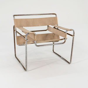 1960s Wassily Lounge Chair, Model B3 by Marcel Breuer for Gavina / Knoll in Original Canvas 4x Available