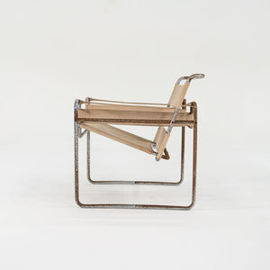 1960s Wassily Lounge Chair, Model B3 by Marcel Breuer for Gavina / Knoll in Original Canvas 4x Available