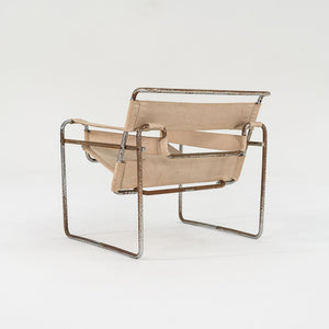 1960s Wassily Lounge Chair, Model B3 by Marcel Breuer for Gavina / Knoll in Original Canvas 4x Available