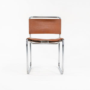 1970s CH66 Chairs by Nicos Zographos for General Fireproofing Co. in Cognac Leather