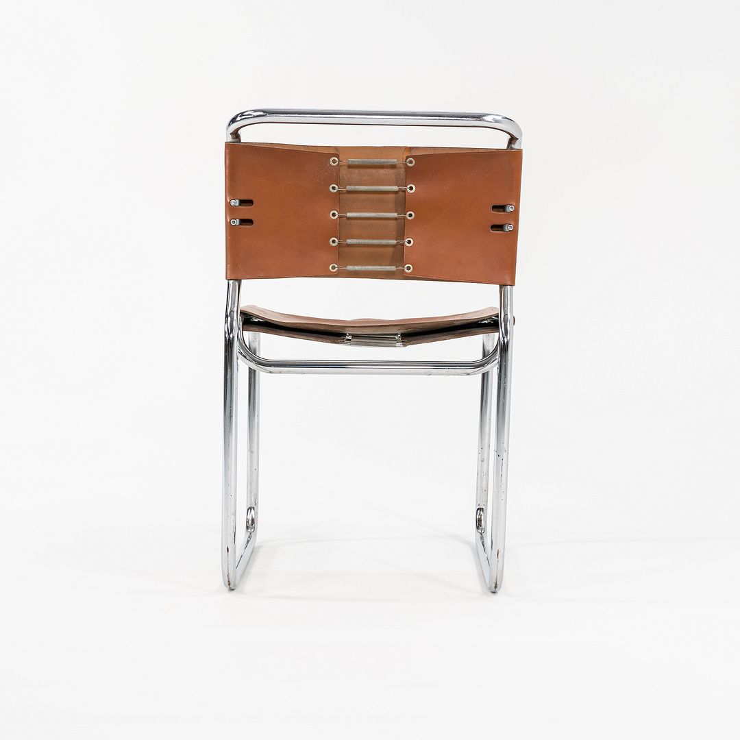 1970s CH66 Chairs by Nicos Zographos for General Fireproofing Co. in Cognac Leather