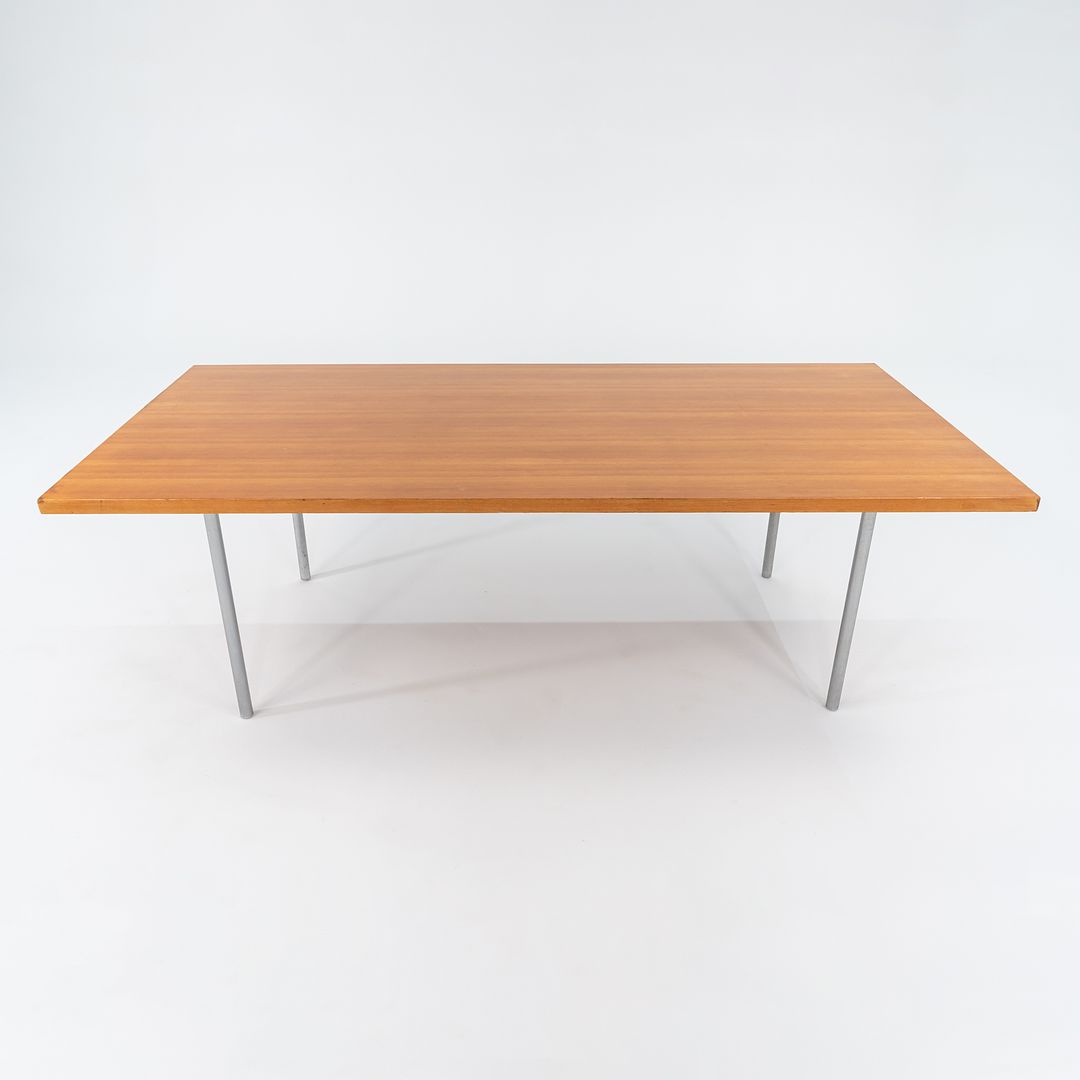 1960s PK41 Rectangular Dining Table by Poul Kjaerholm for E. Kold Christensen in Oregon Pine and Chromed Steel #2