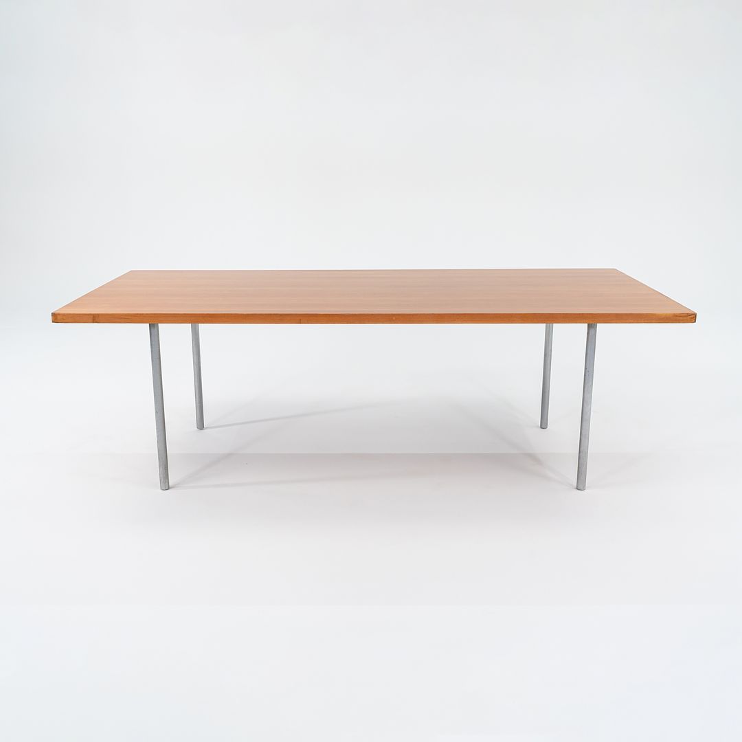 1960s PK41 Rectangular Dining Table by Poul Kjaerholm for E. Kold Christensen in Oregon Pine and Chromed Steel #2