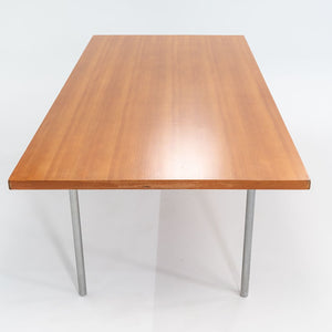 1960s PK-41 Rectangular Dining Table by Poul Kjaerholm for E. Kold Christensen in Oregon Pine and Chromed Steel #1