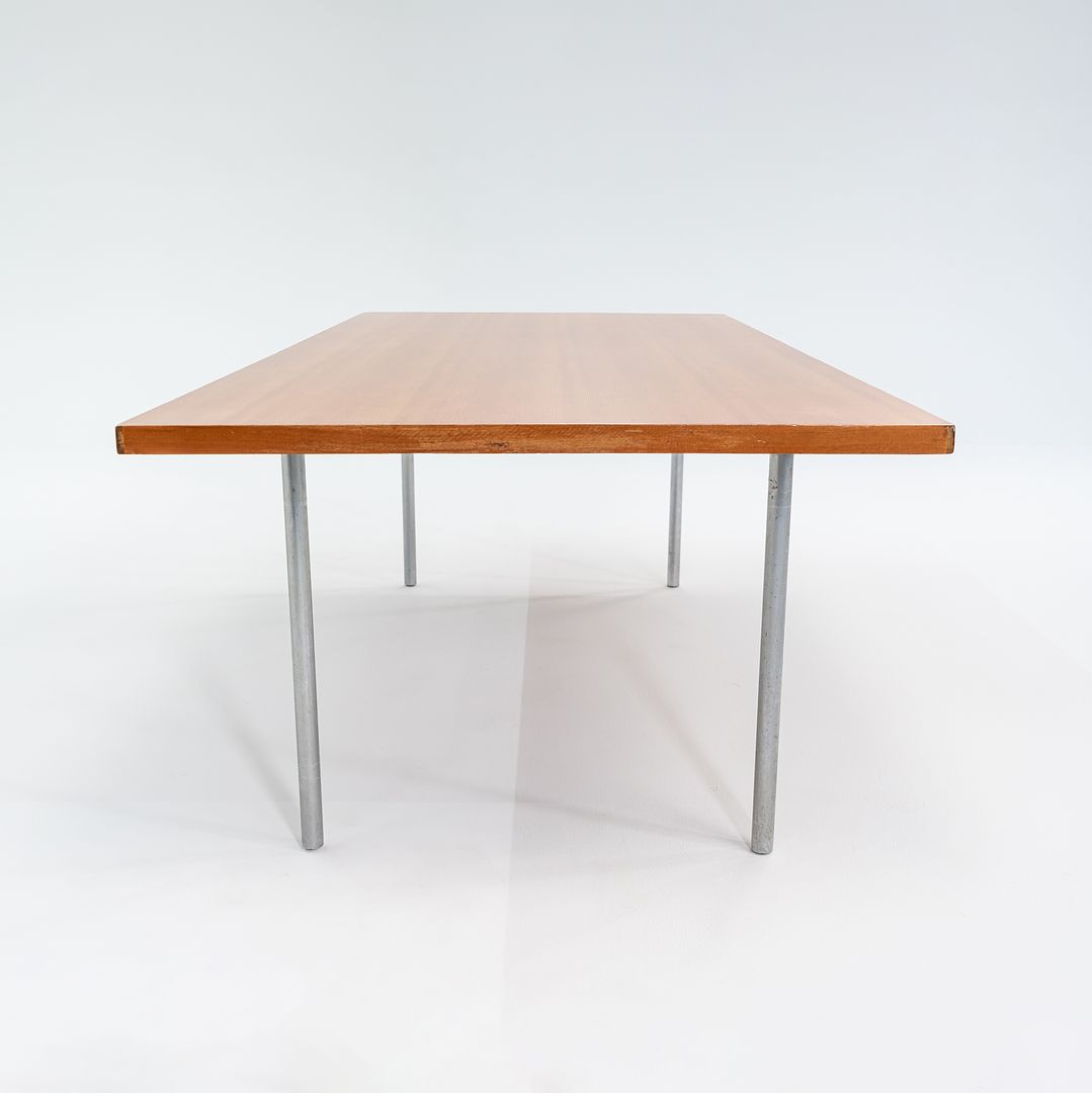 1960s PK41 Rectangular Dining Table by Poul Kjaerholm for E. Kold Christensen in Oregon Pine and Chromed Steel #2