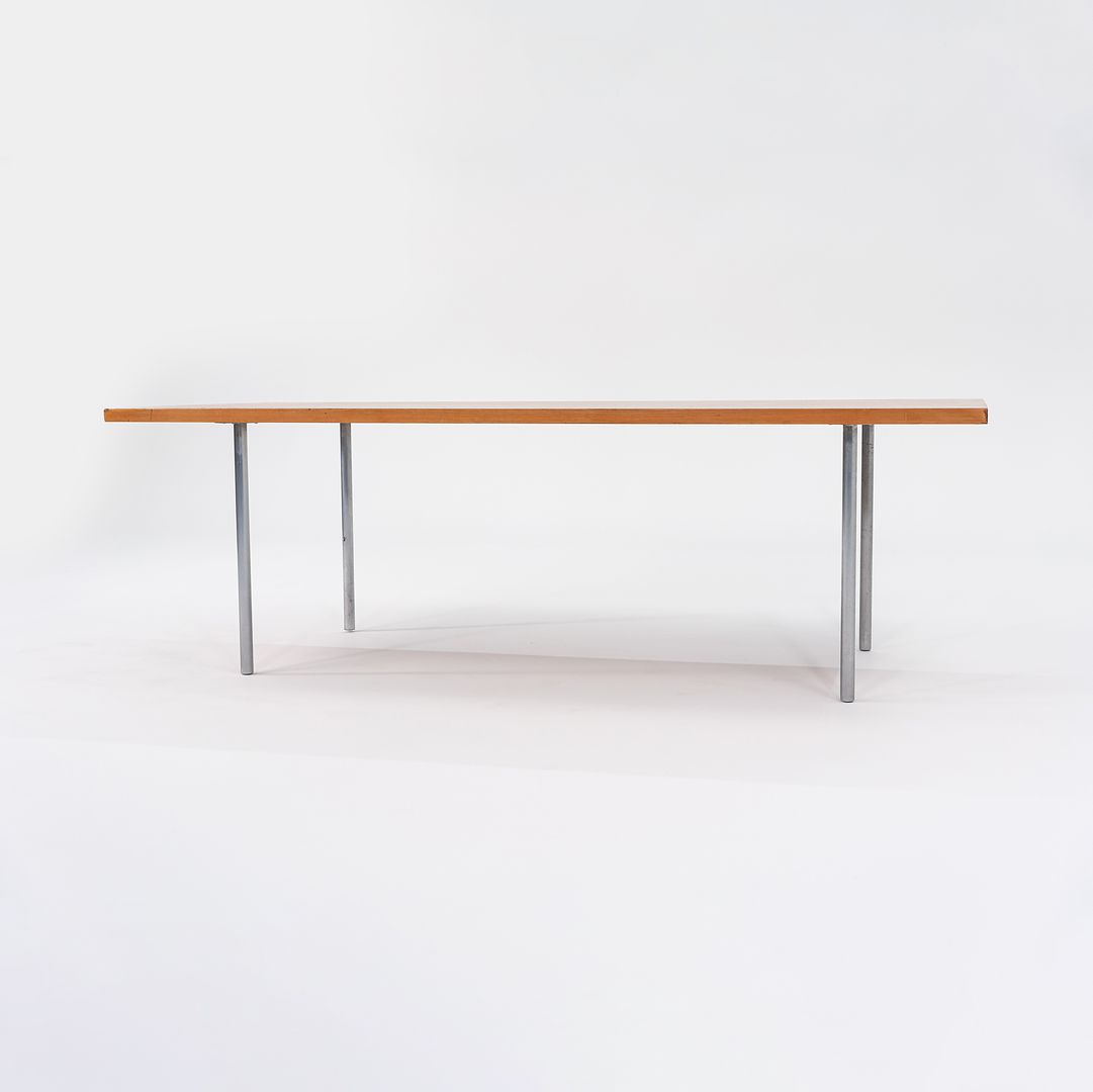 1960s PK41 Rectangular Dining Table by Poul Kjaerholm for E. Kold Christensen in Oregon Pine and Chromed Steel #2