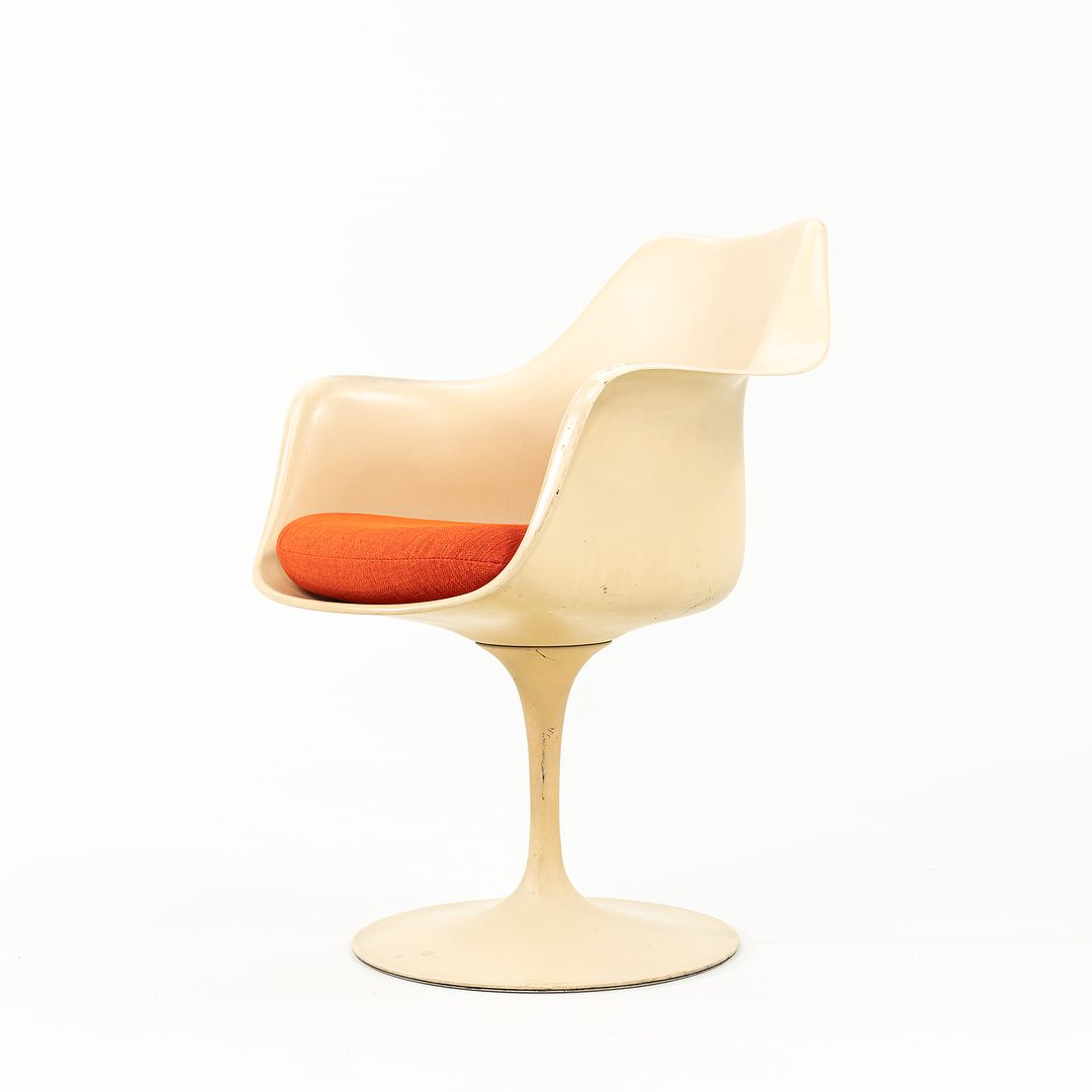 1960s Saarinen Pedestal Tulip Armchair, Model 150 US by Eero Saarinen for Knoll Aluminum, Fiberglass, Powdercoat