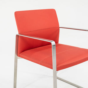 2008 Celon Arm Chair, Model 1526 by Lievore Altherr Molina for Bernhardt Design in Red Fabric Sets Available