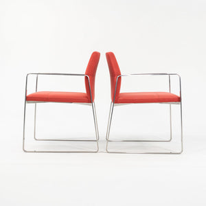 2008 Celon Arm Chair, Model 1526 by Lievore Altherr Molina for Bernhardt Design in Red Fabric Sets Available