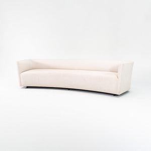 2020 Custom Sculptural Sofa in Off-White Linen-Like Fabric