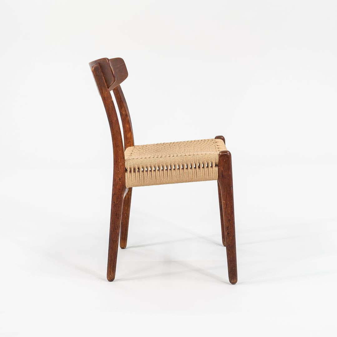 1960s CH23 Chair by Hans J. Wegner for Carl Hansen & Son Oak, Paper Cord, Metal