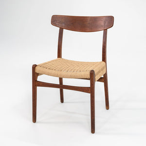 1960s CH23 Chair by Hans J. Wegner for Carl Hansen & Son Oak, Paper Cord, Metal