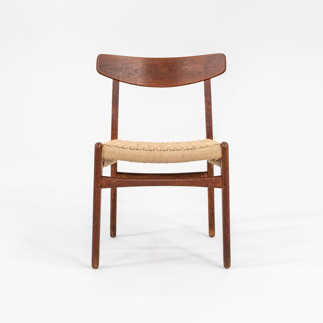 1960s CH23 Chair by Hans J. Wegner for Carl Hansen & Son Oak, Paper Cord, Metal