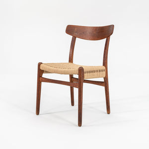 1960s CH23 Chair by Hans J. Wegner for Carl Hansen & Son Oak, Paper Cord, Metal