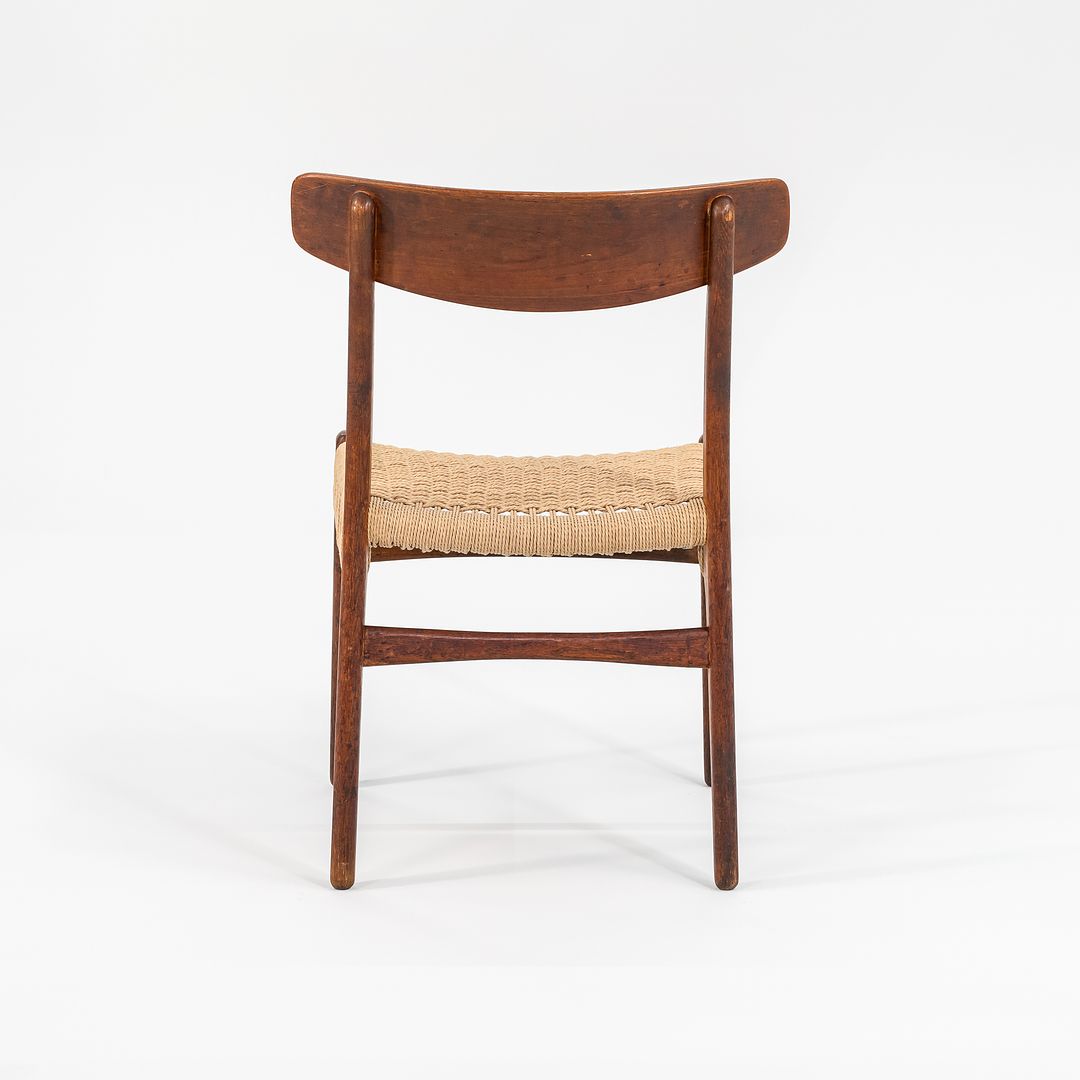 1960s CH23 Chair by Hans J. Wegner for Carl Hansen & Son Oak, Paper Cord, Metal