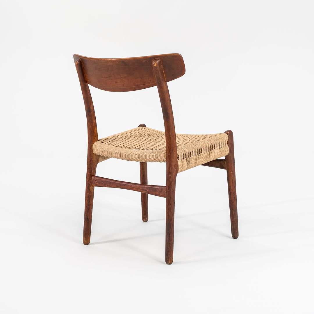 1960s CH23 Chair by Hans J. Wegner for Carl Hansen & Son Oak, Paper Cord, Metal