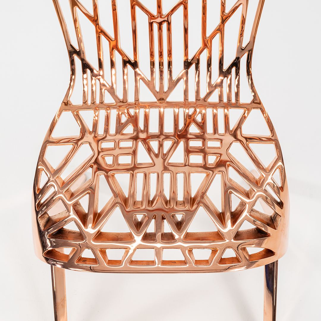 SOLD 2023 Knoll Washington Skeleton Chair by Sir David Adjaye for Knoll in Copper