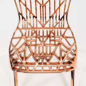 SOLD 2023 Knoll Washington Skeleton Chair by Sir David Adjaye for Knoll in Copper