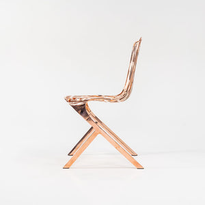 SOLD 2023 Knoll Washington Skeleton Chair by Sir David Adjaye for Knoll in Copper