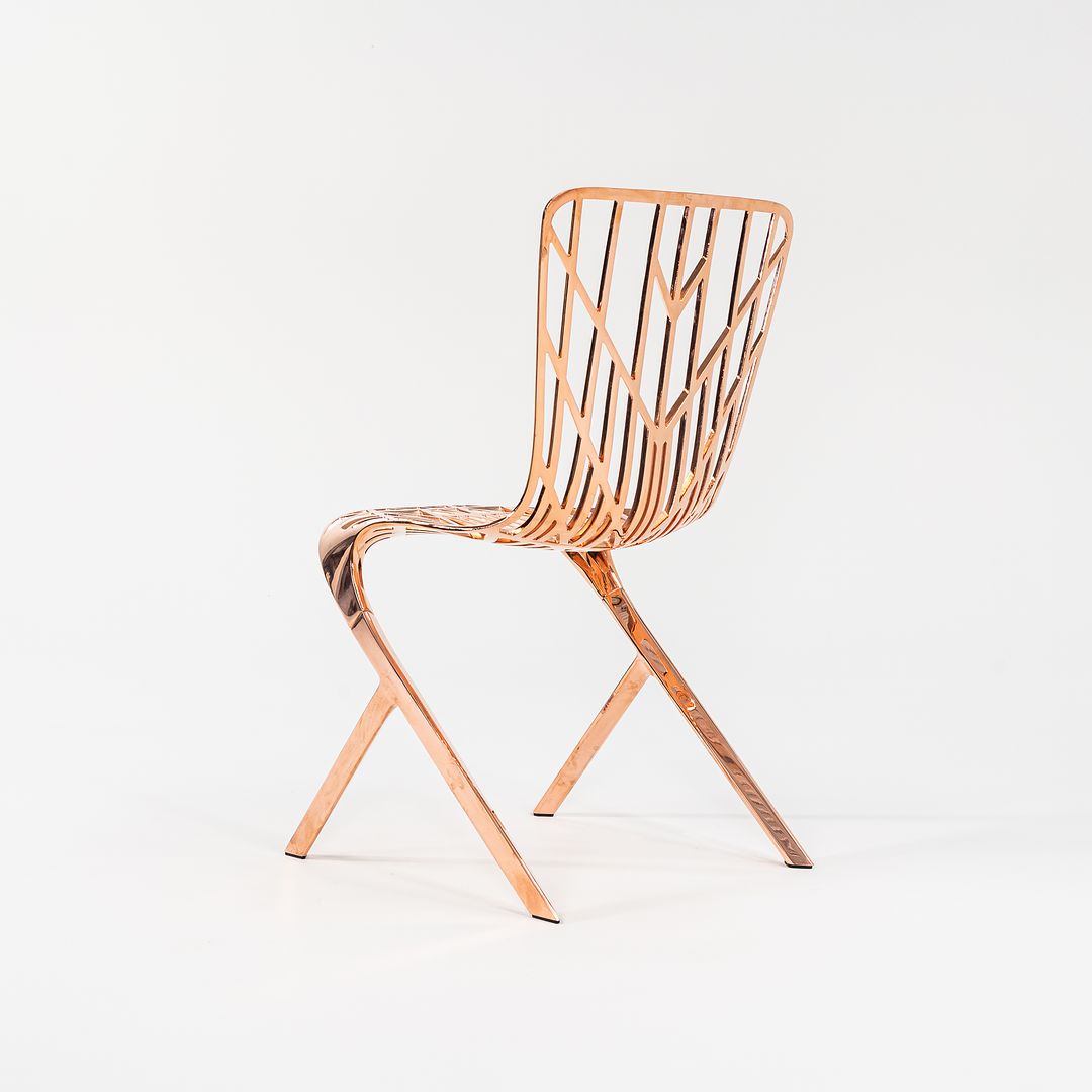 SOLD 2023 Knoll Washington Skeleton Chair by Sir David Adjaye for Knoll in Copper