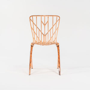 SOLD 2023 Knoll Washington Skeleton Chair by Sir David Adjaye for Knoll in Copper