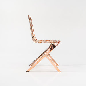 SOLD 2023 Knoll Washington Skeleton Chair by Sir David Adjaye for Knoll in Copper