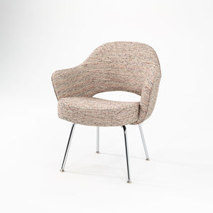 2022 Saarinen Executive Armchair with Tubular Steel Legs, Model 71A by Eero Saarinen for Knoll in Fabric Upholstery