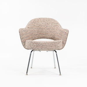 2022 Saarinen Executive Armchair with Tubular Steel Legs, Model 71A by Eero Saarinen for Knoll in Fabric Upholstery