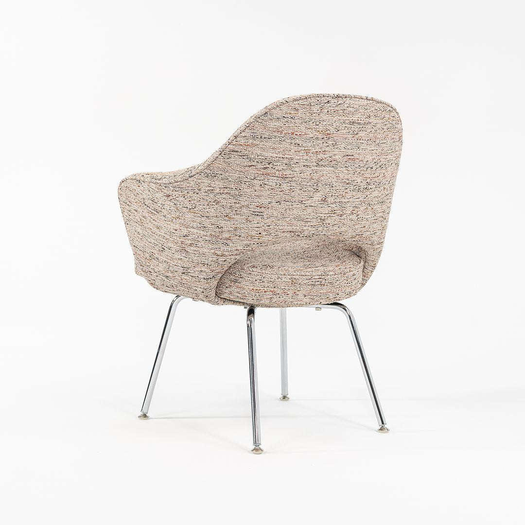 2022 Saarinen Executive Armchair with Tubular Steel Legs, Model 71A by Eero Saarinen for Knoll in Fabric Upholstery