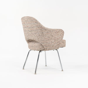 2022 Saarinen Executive Armchair with Tubular Steel Legs, Model 71A by Eero Saarinen for Knoll in Fabric Upholstery