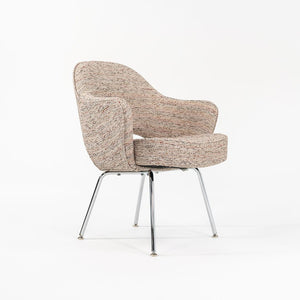 2022 Saarinen Executive Armchair with Tubular Steel Legs, Model 71A by Eero Saarinen for Knoll in Fabric Upholstery