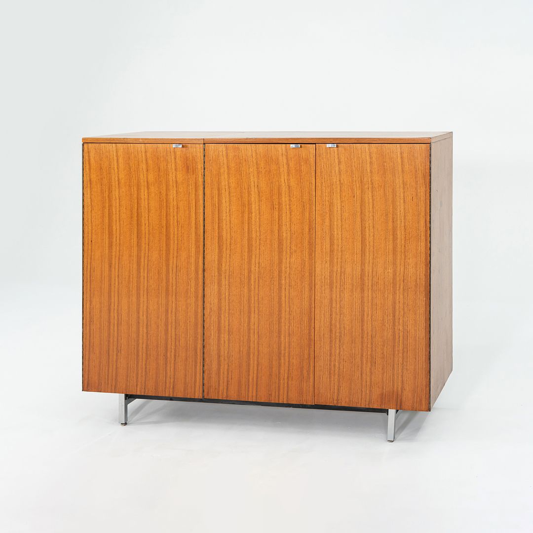 1950s George Nelson for Herman Miller Basic Cabinet Series Three-Door Cabinet Bar