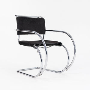 1960s MR20 Chair by Mies van der Rohe for Knoll in Chromed Steel with Hair on Hide