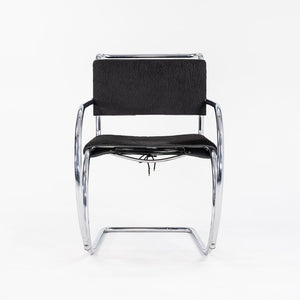 1960s MR20 Chair by Mies van der Rohe for Knoll in Chromed Steel with Hair on Hide