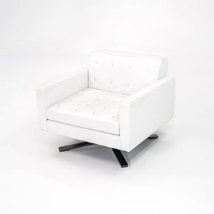 2010 Kennedee Swivel Lounge Chair by Jean-Marie Massaud for Poltrona Frau in White Leather