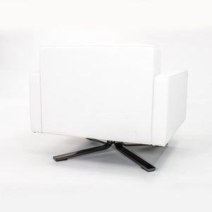 2010 Kennedee Swivel Lounge Chair by Jean-Marie Massaud for Poltrona Frau in White Leather