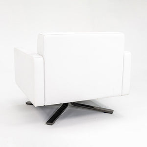 2010 Kennedee Swivel Lounge Chair by Jean-Marie Massaud for Poltrona Frau in White Leather