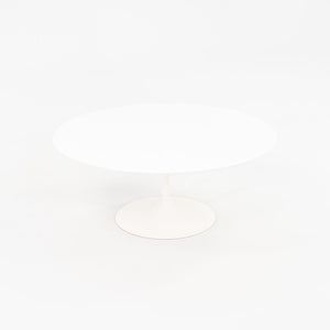 2016 Pedestal Coffee Table, Model 162TR by Eero Saarinen for Knoll in White Laminate