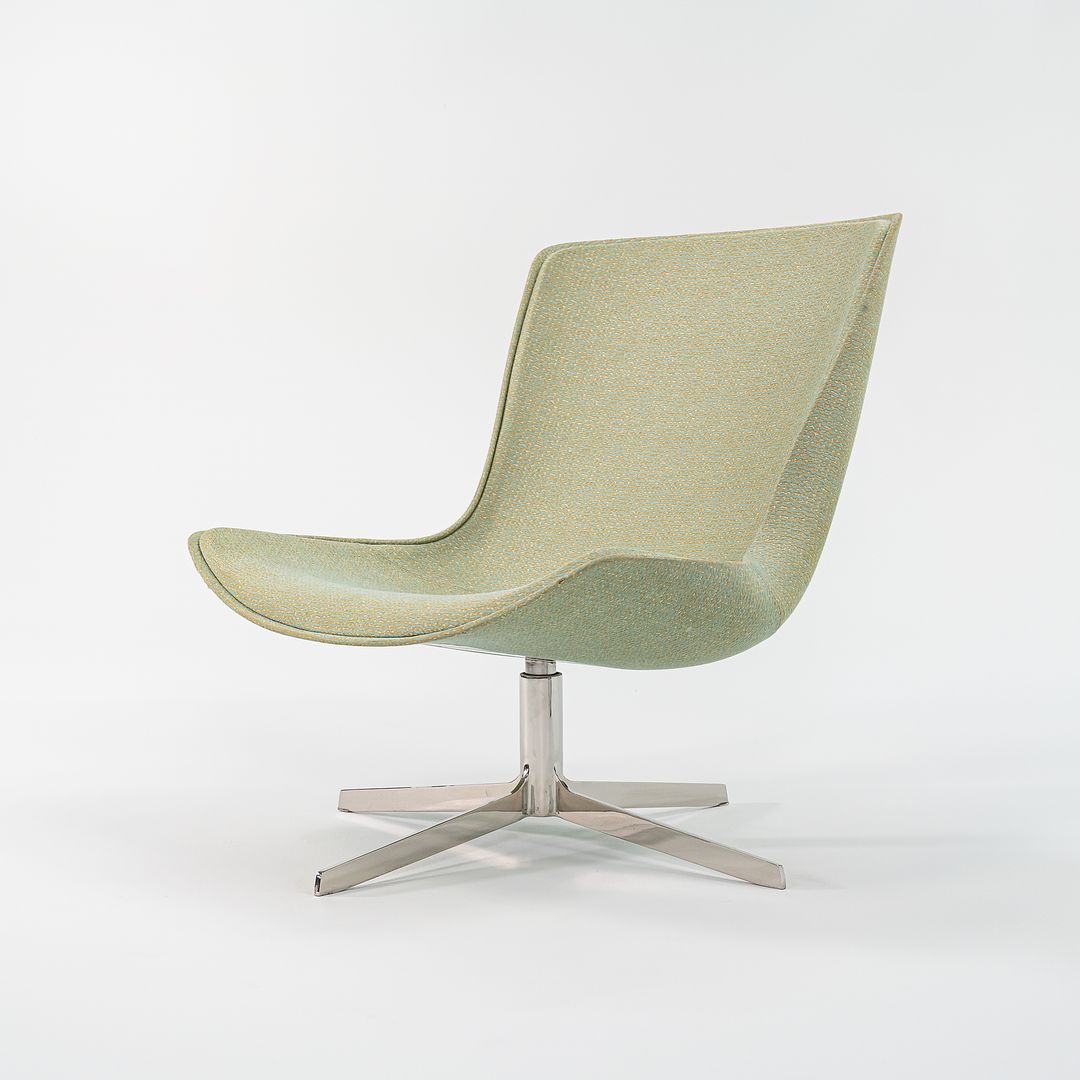 2016 Vika Lounge Chair by Monica Forster for Bernhardt Design in Green Fabric 2x Available