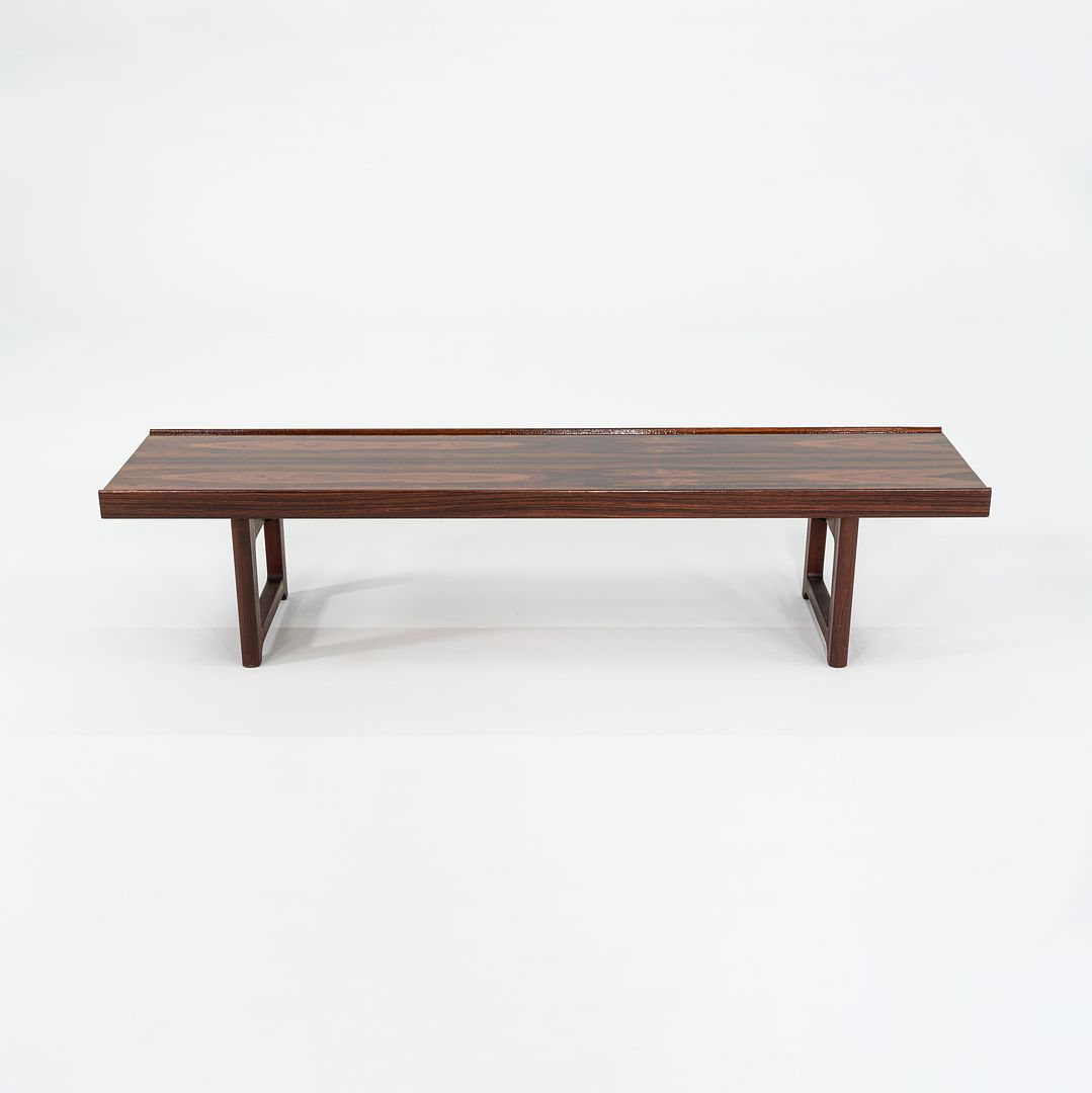 1960s Torbjorn Afdal for Mellemstrands Mobelfabrik Rosewood Bench or Coffee Table