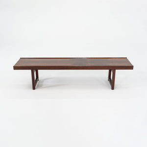 1960s Torbjorn Afdal for Mellemstrands Mobelfabrik Rosewood Bench or Coffee Table