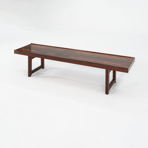 1960s Torbjorn Afdal for Mellemstrands Mobelfabrik Rosewood Bench or Coffee Table