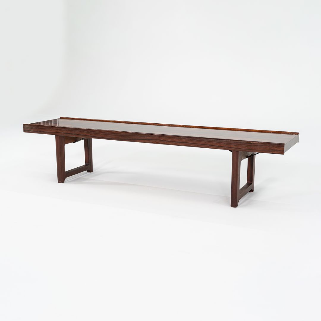 1960s Torbjorn Afdal for Mellemstrands Mobelfabrik Rosewood Bench or Coffee Table