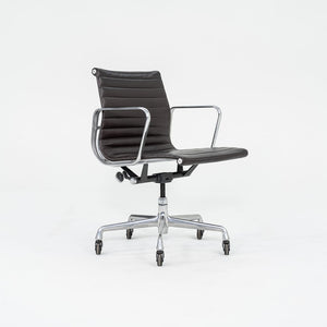 2012 Management Desk Chair, Model EA335 by Ray and Charles Eames for Herman Miller in Brown Leather 12+ Available