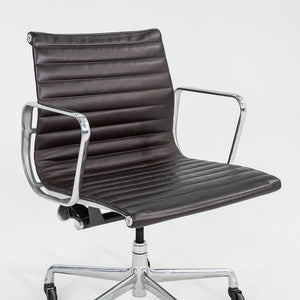 2012 Management Desk Chair, Model EA335 by Ray and Charles Eames for Herman Miller in Brown Leather 12+ Available