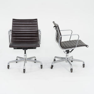 2012 Management Desk Chair, Model EA335 by Ray and Charles Eames for Herman Miller in Brown Leather 12+ Available