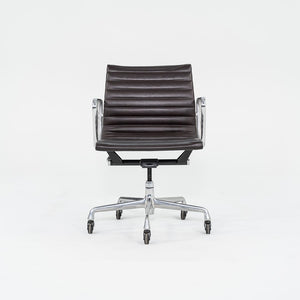 2012 Management Desk Chair, Model EA335 by Ray and Charles Eames for Herman Miller in Brown Leather 12+ Available