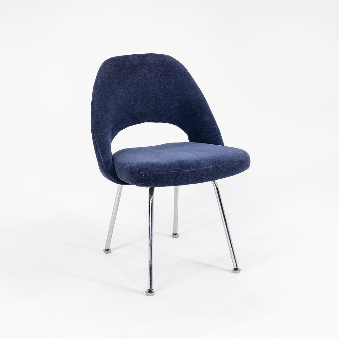 1970s Knoll Saarinen Executive Side Chair, Model 72C by Eero Saarinen for Knoll Steel, Plywood, Plastic, Foam, Fabric